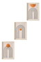 Wallity Conjunto de 3 Cuadros Decorativos Enmarcados 30 x 40 cm